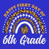 Leopard Rainbow Happy First Day Of 6Th Grade Funny Gift Mousepad thumb 1
