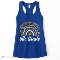 Leopard Rainbow Happy First Day Of 6Th Grade Funny Gift Women's Tank Top thumb 0