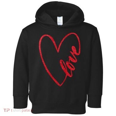 Love Romantic Heart Toddler Hoodie