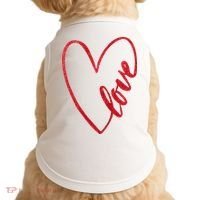 Love Romantic Heart Doggie Tank thumb 0