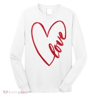 Love Romantic Heart Long Sleeve Shirt