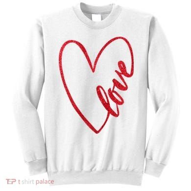 Love Romantic Heart Sweatshirt