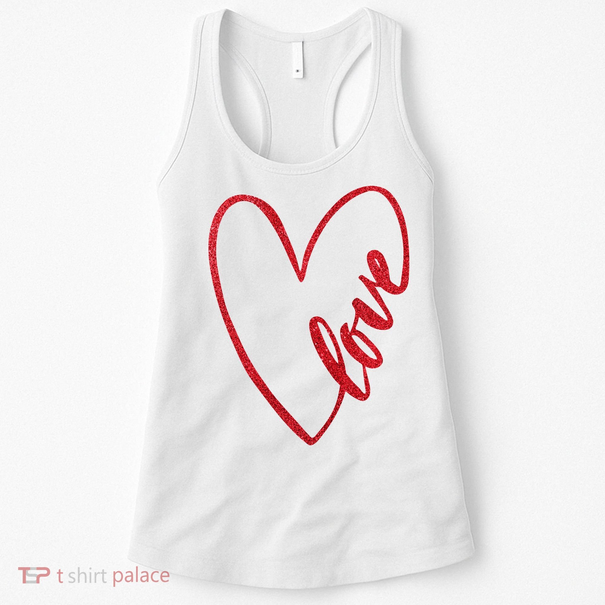 Love Romantic Heart Women's Tank Top