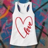 Love Romantic Heart Women's Tank Top thumb 3