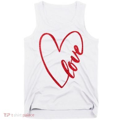 Love Romantic Heart Tank Top