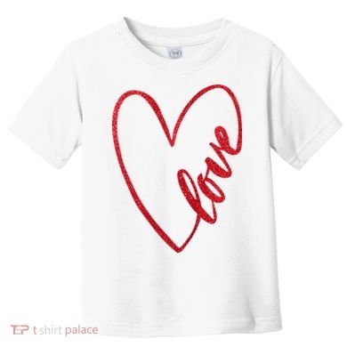 Love Romantic Heart Toddler T-Shirt