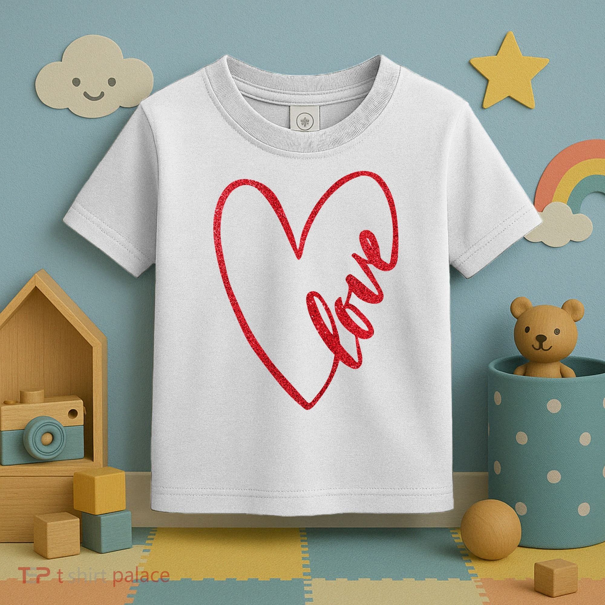 Love Romantic Heart Toddler T-Shirt