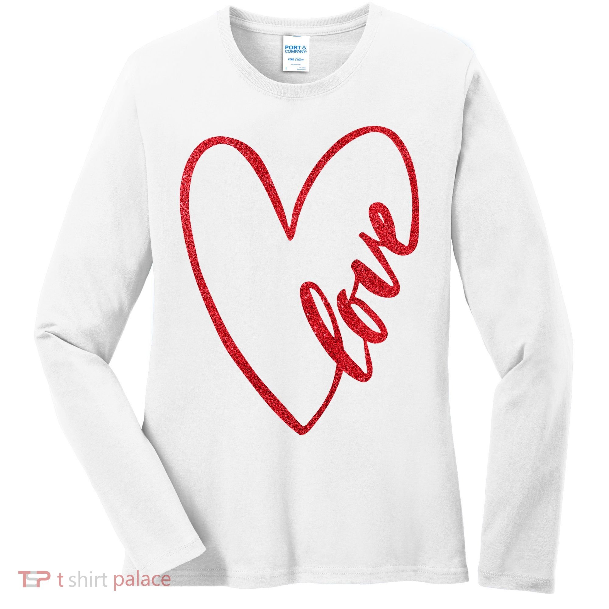 Love Romantic Heart Women's Long Sleeve Shirt