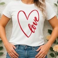 Love Romantic Heart Women's T-Shirt thumb 2