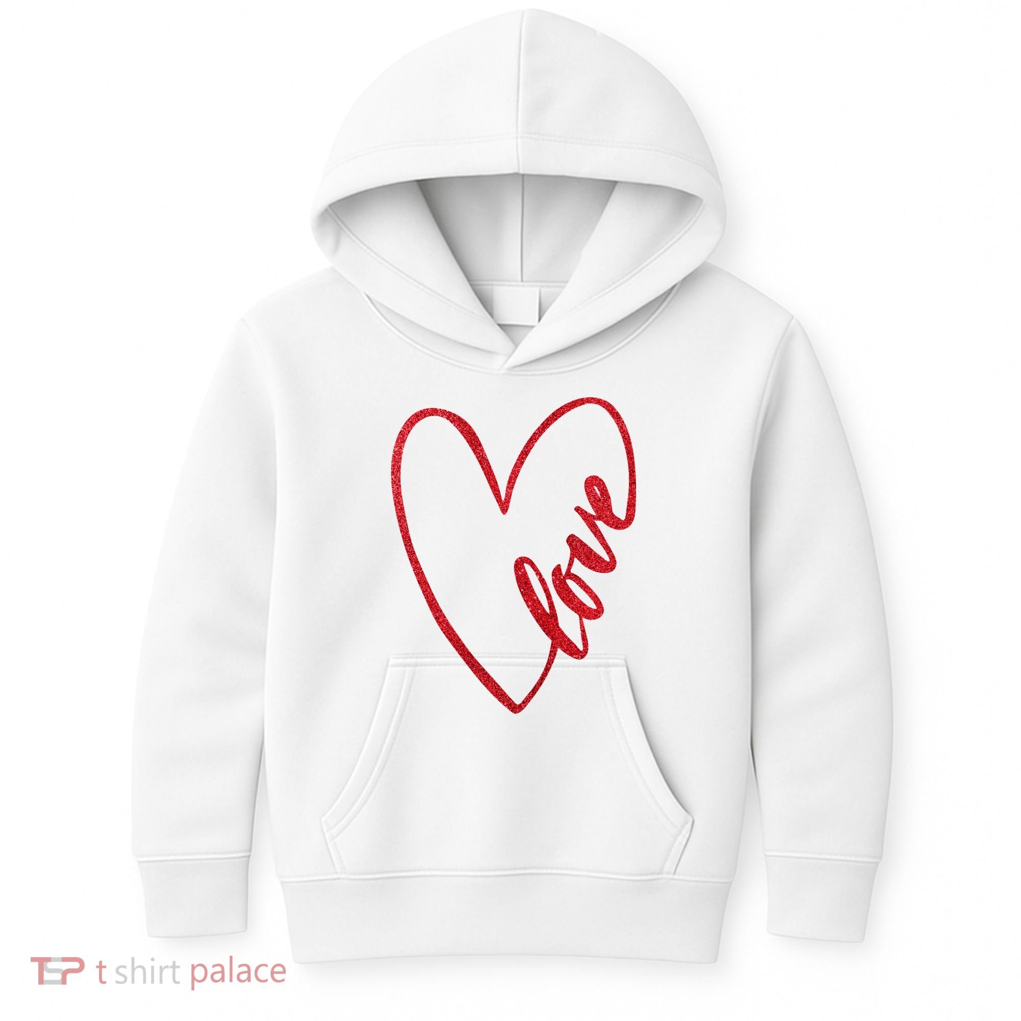 Love Romantic Heart Kids Hoodie