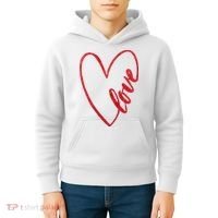 Love Romantic Heart Kids Hoodie thumb 4