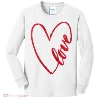Love Romantic Heart Kids Long Sleeve Shirt thumb 0