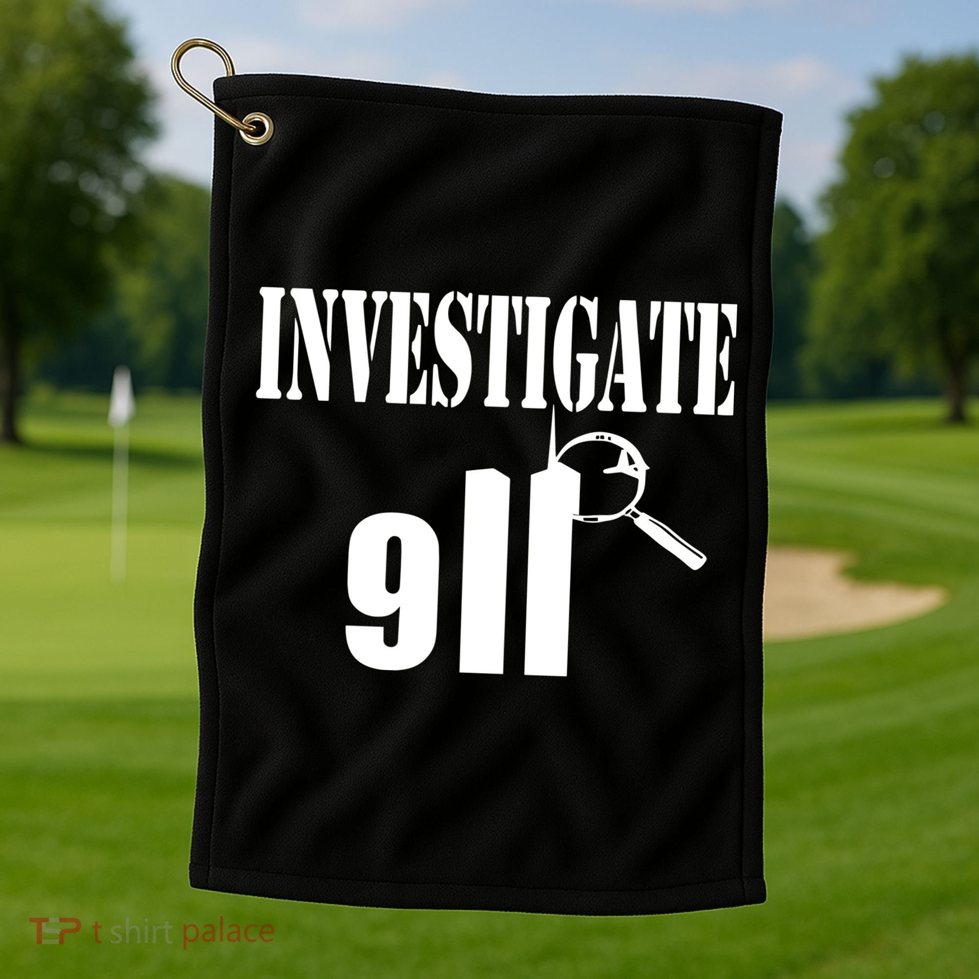 Luke Rudkowski Investigate 911 Golf Towel
