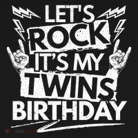 Lets Rock Its My Twins Birthdaytwin Dad And Twin Mom Funny Gift Bucket Hat thumb 4