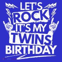 Lets Rock Its My Twins Birthdaytwin Dad And Twin Mom Funny Gift Sweatshirt thumb 3