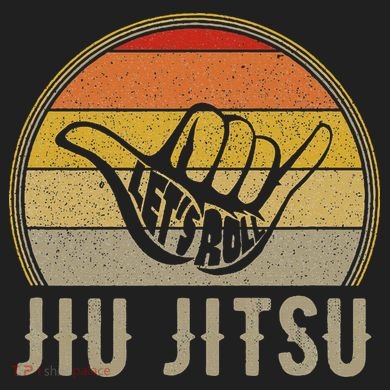 LetS Roll Jiu Jitsu Hand Vintage Sunset Ladies Heavyweight Boxy Pullover Hoodie