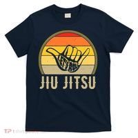 Let's Roll Jiu Jitsu Hand Vintage Sunset Funny Martial Arts T-Shirt thumb 0