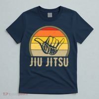 Let's Roll Jiu Jitsu Hand Vintage Sunset Funny Martial Arts T-Shirt thumb 5