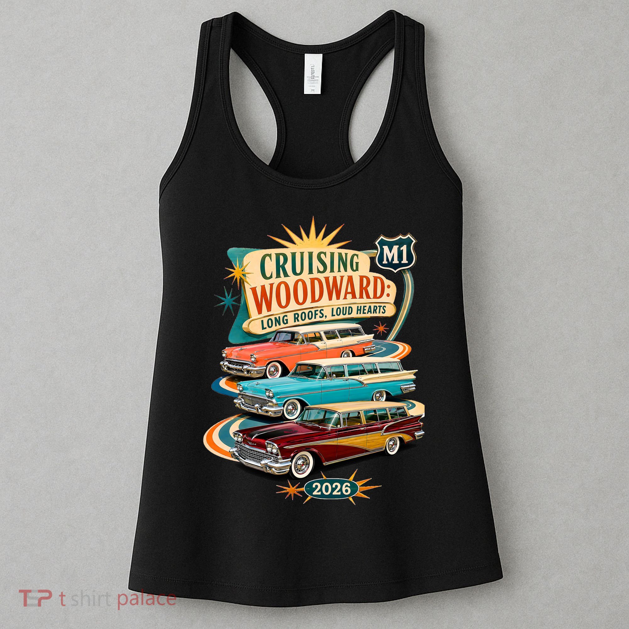 Long Roofs Loud Hearts Crusing Woodward 2026 M1 Women's Tank Top