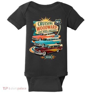 Long Roofs Loud Hearts Crusing Woodward 2026 M1 Baby Bodysuit