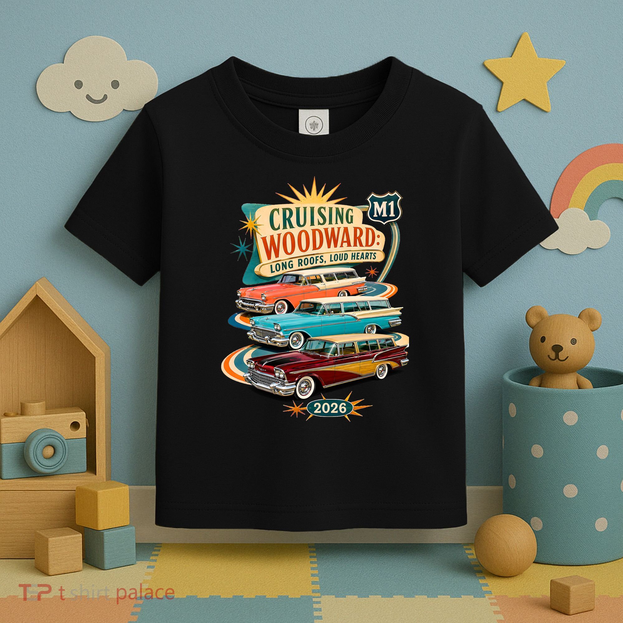 Long Roofs Loud Hearts Crusing Woodward 2026 M1 Toddler T-Shirt