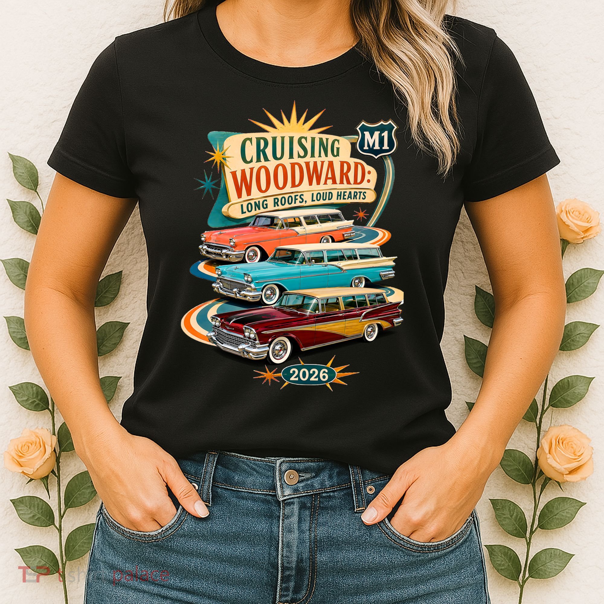 Long Roofs Loud Hearts Crusing Woodward 2026 M1 Women's T-Shirt