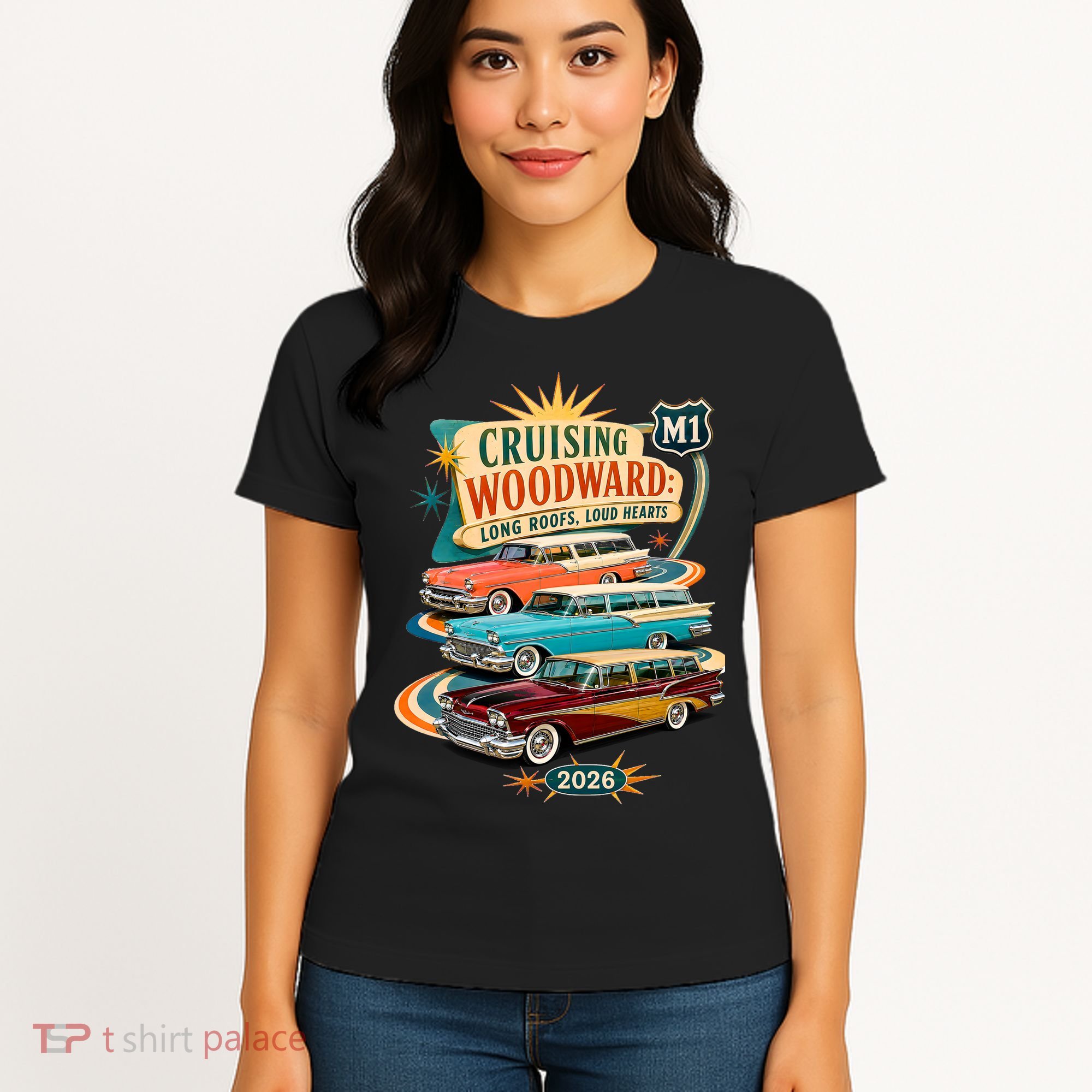 Long Roofs Loud Hearts Crusing Woodward 2026 M1 Women's T-Shirt