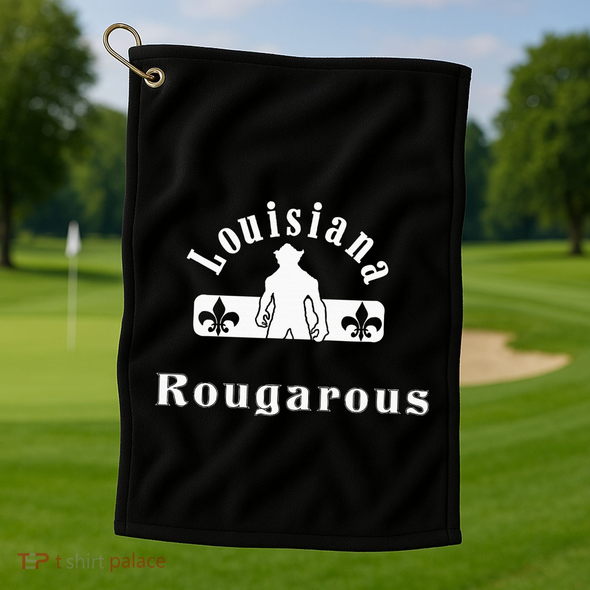 Louisiana Rougarou Loupgarou New Orleans Swamp Monster Golf Towel