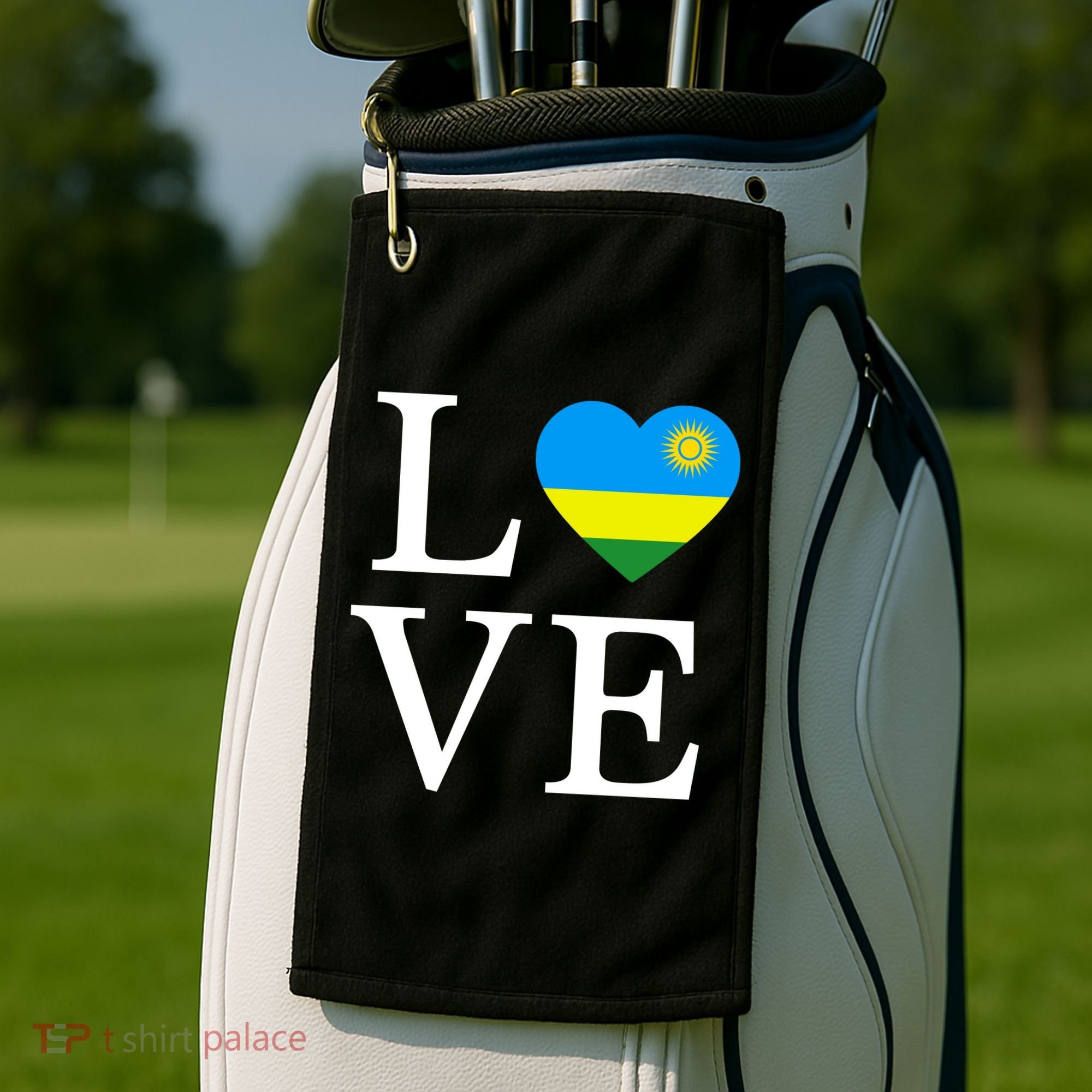 Love Rwanda Golf Towel
