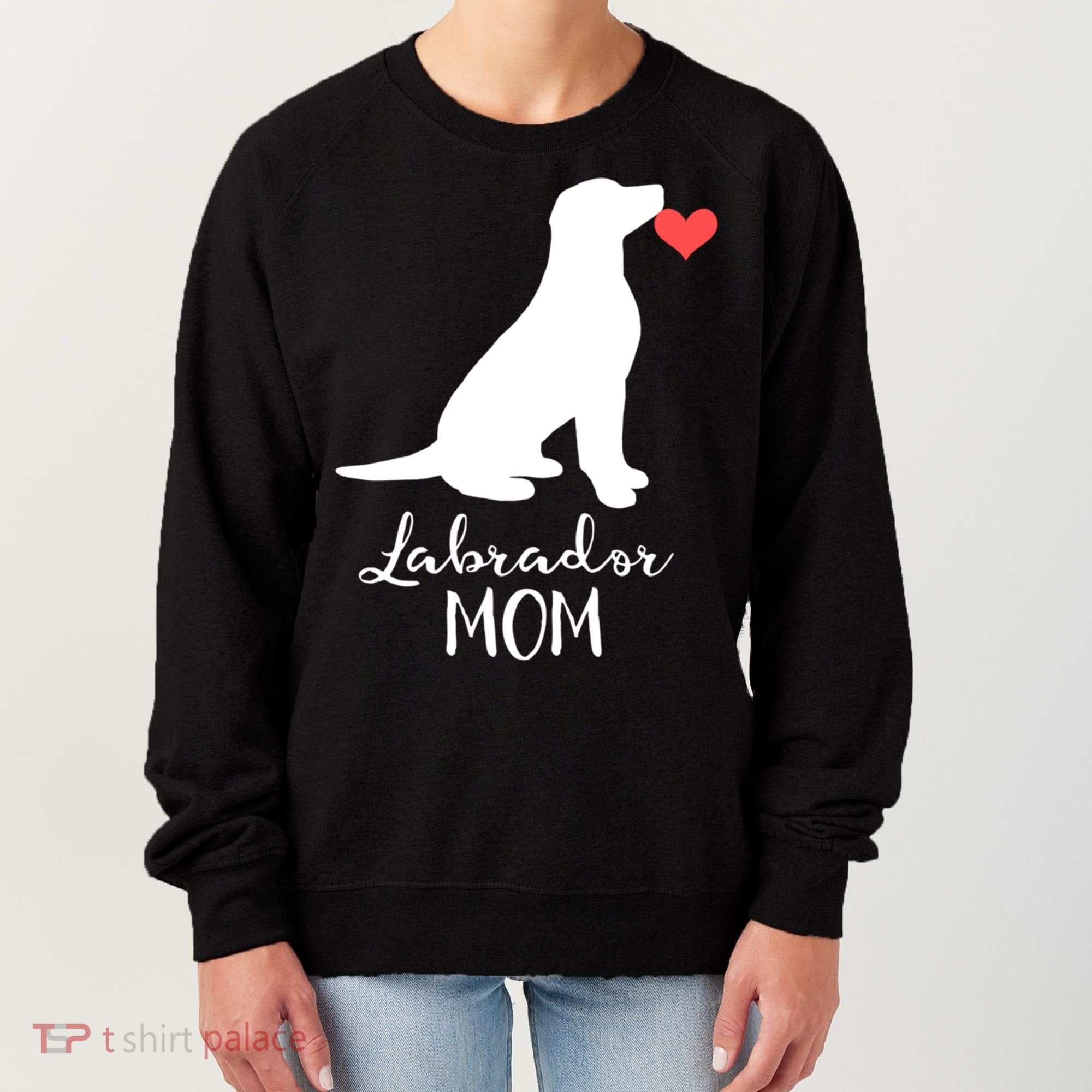 Labrador Retriever Mom Dog Silhouette Gift Women's Sweatshirt
