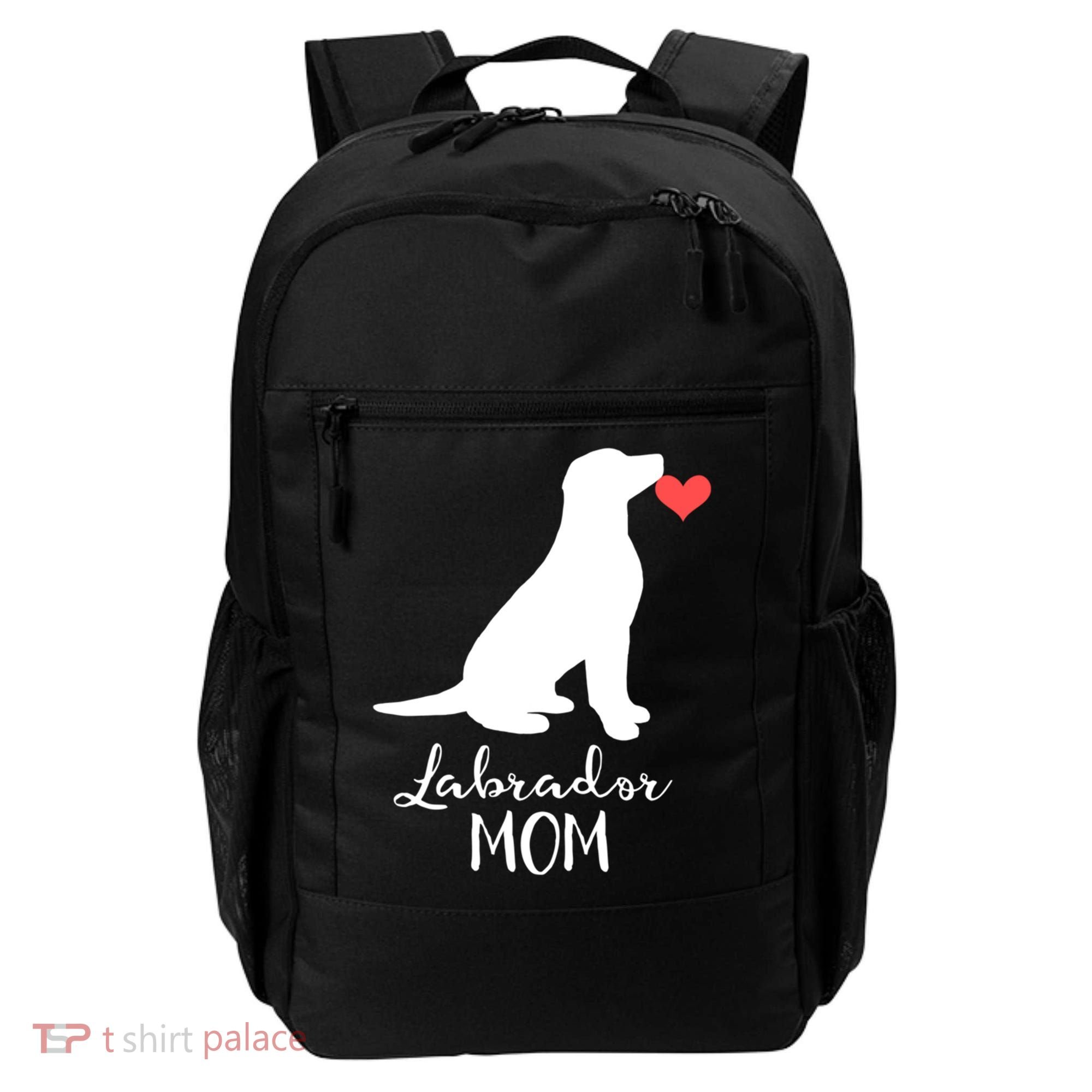 Labrador Retriever Mom Dog Silhouette Gift Backpack