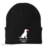 Labrador Retriever Mom Dog Silhouette Gift Beanie thumb 0