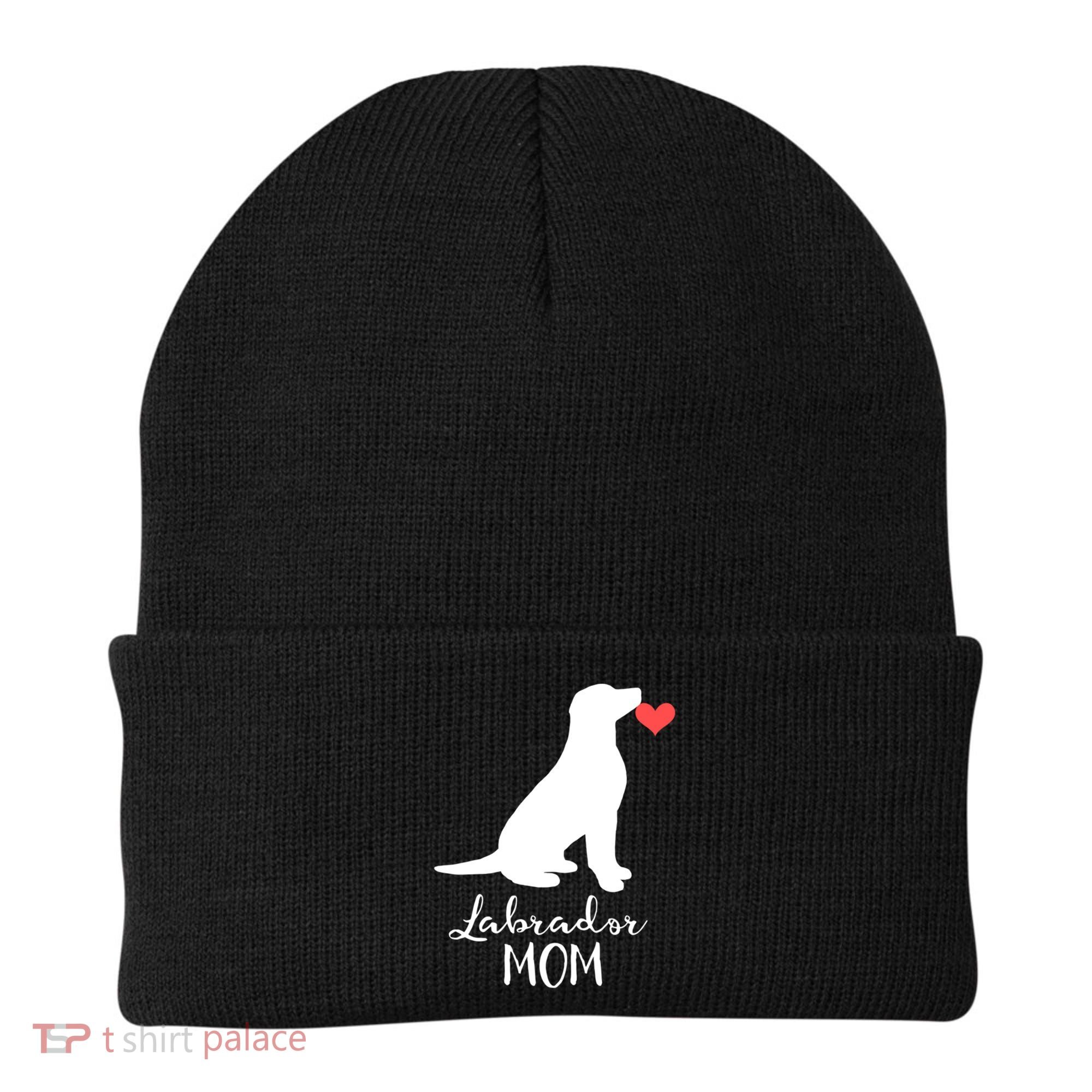 Labrador Retriever Mom Dog Silhouette Gift Beanie