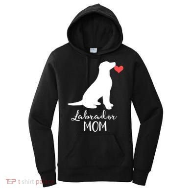 Labrador Retriever Mom Dog Silhouette Gift Women's Hoodie