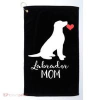 Labrador Retriever Mom Dog Silhouette Gift Golf Towel thumb 0