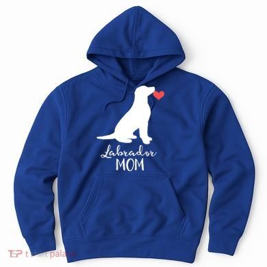 Labrador Retriever Mom Dog Silhouette Gift Hoodie
