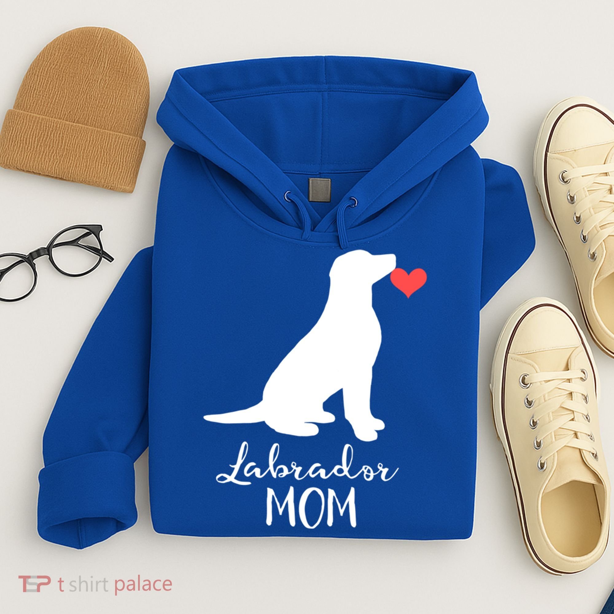 Labrador Retriever Mom Dog Silhouette Gift Hoodie