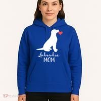 Labrador Retriever Mom Dog Silhouette Gift Hoodie thumb 5