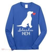 Labrador Retriever Mom Dog Silhouette Gift Long Sleeve Shirt thumb 0
