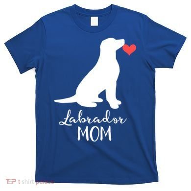 Labrador Retriever Mom Dog Silhouette Gift T-Shirt