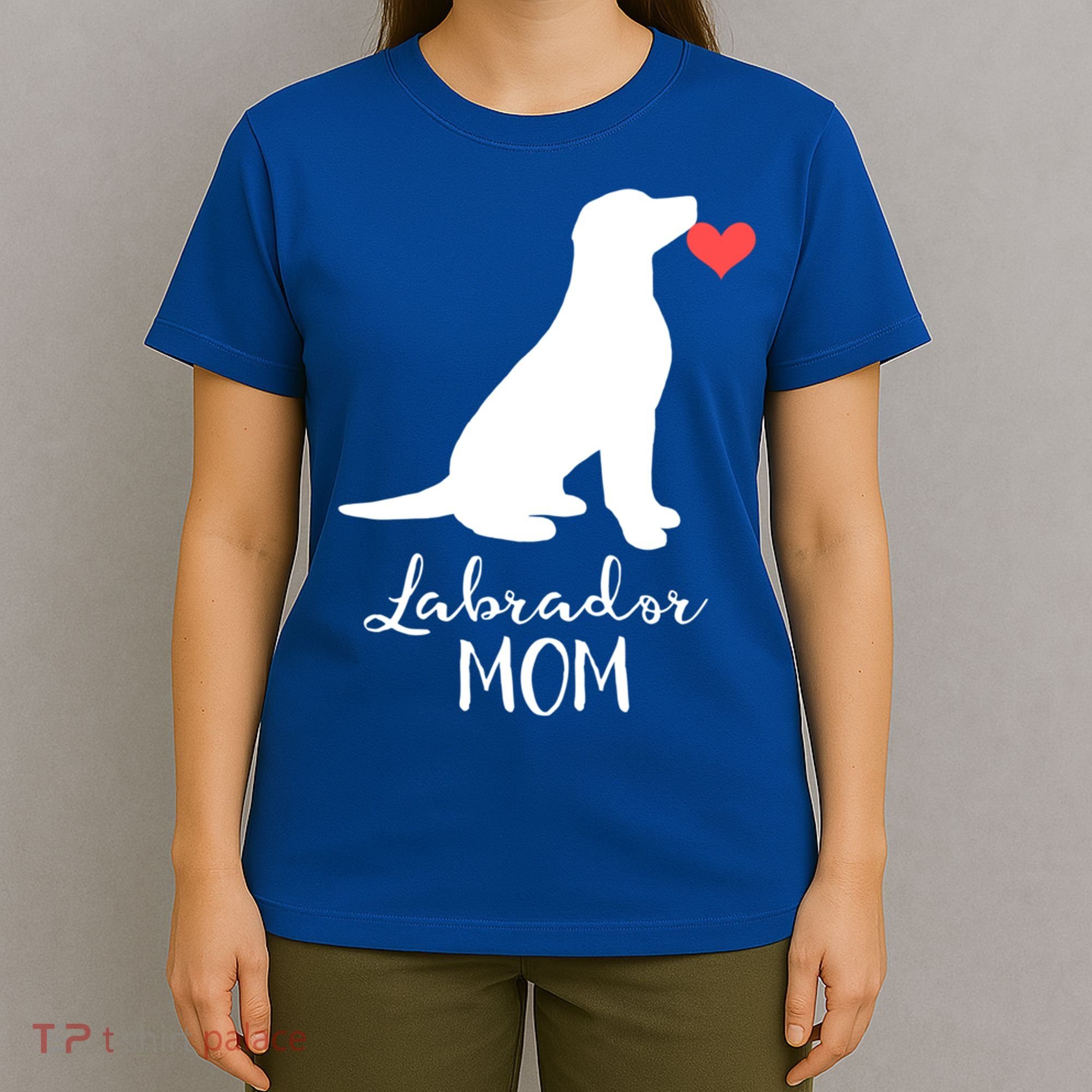 Labrador Retriever Mom Dog Silhouette Gift T-Shirt