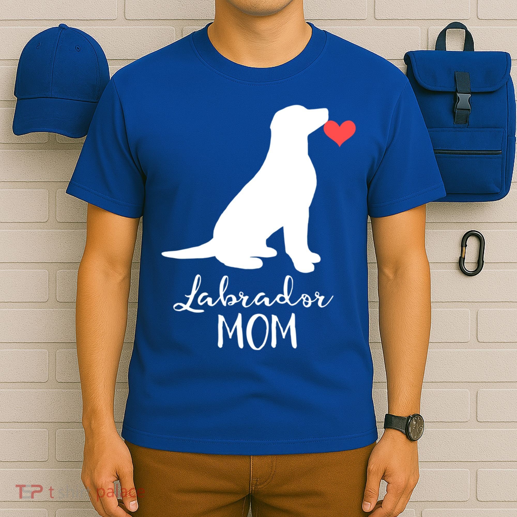 Labrador Retriever Mom Dog Silhouette Gift T-Shirt