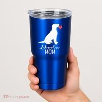 Labrador Retriever Mom Dog Silhouette Gift Tumbler thumb 2