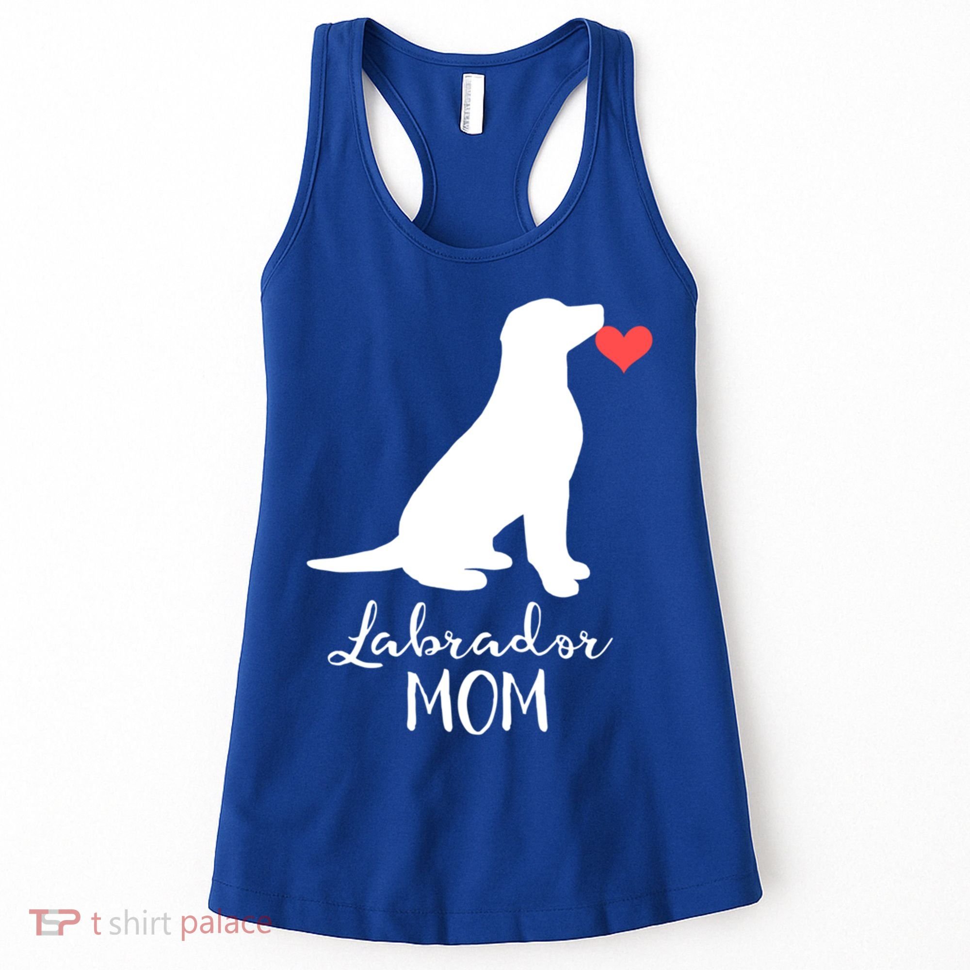 Labrador Retriever Mom Dog Silhouette Gift Women's Tank Top