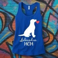 Labrador Retriever Mom Dog Silhouette Gift Women's Tank Top thumb 3