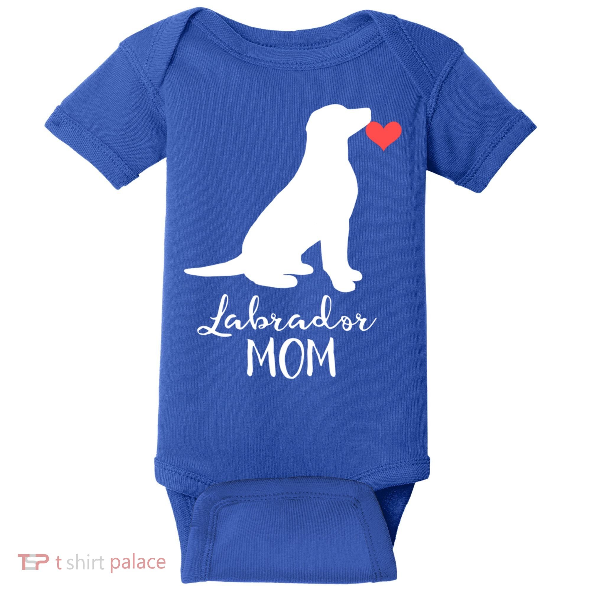 Labrador Retriever Mom Dog Silhouette Gift Baby Bodysuit