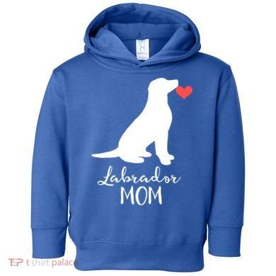 Labrador Retriever Mom Dog Silhouette Gift Toddler Hoodie