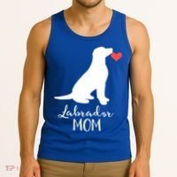 Labrador Retriever Mom Dog Silhouette Gift Tank Top thumb 3