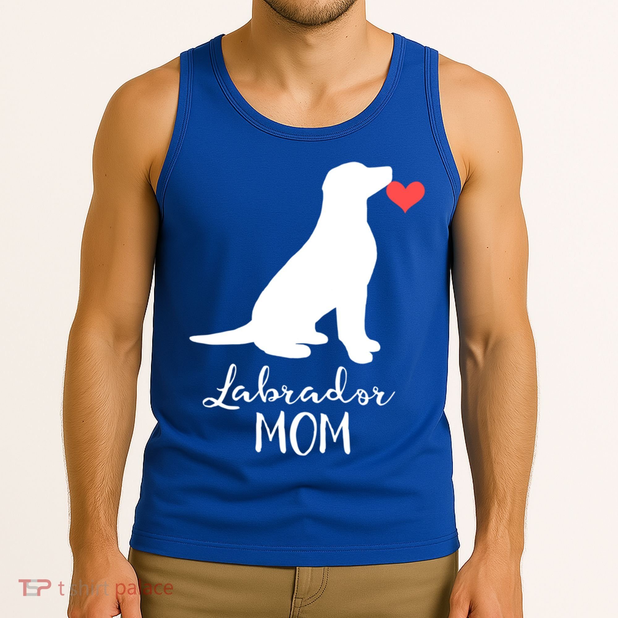 Labrador Retriever Mom Dog Silhouette Gift Tank Top
