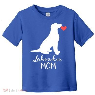 Labrador Retriever Mom Dog Silhouette Gift Toddler T-Shirt